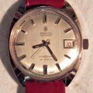 Vintage Sandoz Polemaster Automatic Watch Pan Pie Style Dial Cal. 90-5 For Parts
