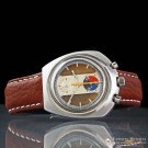 Serviced Vintage Bucherer Bull Head Chronograph Lemania 1872 Omega 930 Watch Box