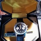 Serviced Vintage 1971 BULOVA Chronograph 666 Panda Diving Watch VALJOUX 7733 Box