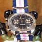 Vintage Regency Chronograph Watch Panda Diving Style 1970's Swiss Landeron 248