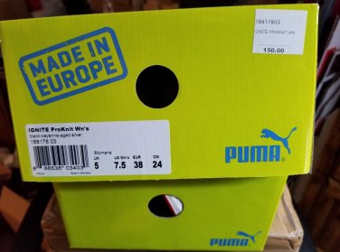 PUMA IGNITE ProKnit WNS Running Shoes Trainers Black Cayenne aged Silver