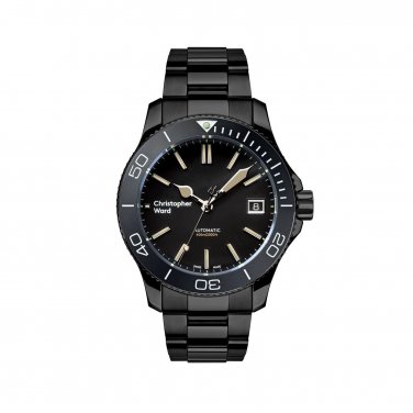 NEW Christopher Ward C60 Trident Pro 600 38mm Diving Watch Black Vintage Auto