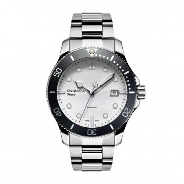 New Christopher Ward C60 Trident 300 Quartz Bracelet 43mm Diving Watch Swiss