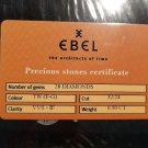 100% EBEL LADIES 9157428 EBEL Precious Stones Certificate Card