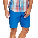 NEW Original Penguin Classic Blue Mens 30 Flat Front Chino Shorts $65 DEAL