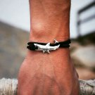 Namaste Hand Crafted Adjustable Rope Shark Anchor Nautical Bracelet FREE Gifts