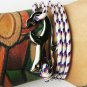 Namaste Hand Crafted Adjustable Rope Shark Anchor Nautical Bracelet FREE Gifts