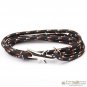 Namaste Hand Crafted Adjustable Rope Shark Anchor Nautical Bracelet FREE Gifts