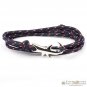 Namaste Hand Crafted Adjustable Rope Shark Anchor Nautical Bracelet FREE Gifts