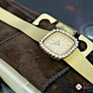 Vintage OMEGA Ladies  DE VILLE Automatic 32 Diamonds 18K Gold Watch Ref 8298 195