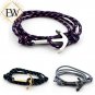 Namaste Hand Crafted Adjustable Rope Anchor Nautical Bracelet with FREE Gifts