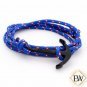 Hand Crafted Namaste Adjustable Rope Colored Anchor Nautical Bracelet FREE Gifts