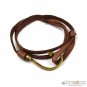 Namaste Hand Crafted Adjustable Leather Fish Hook Nautical Bracelet FREE Gifts