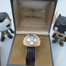 Vintage Elgin 60's Chronograph Valjoux 7736 Watch Panda Cal 330 (73643 814) Box