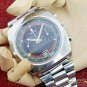 Serviced Vintage Zodiac Chronograph Cushion Watch Valjoux 7734 Poor Man Bracelet