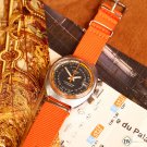 1970's Vintage Oris Star ChronOris Chronograph Cal 725 Rare Orange Dial Watch