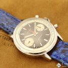 1970's Vintage Clinton 17 Watch Co France Chronograph Valjoux 7733 Panda Dial