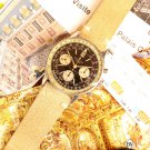Vintage Serviced Breitling Navitimer 806 1966 Panda Pilot Watch Cursive Big B CP