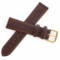 Retro PU Leather Watch Strap Band Metal Buckle Black & Brown 16MM to 22 MM W/Gra