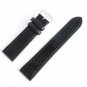 Retro PU Leather Watch Strap Band Metal Buckle Black & Brown 16MM to 22 MM W/Gra