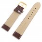 Retro PU Leather Watch Strap Band Metal Buckle Black & Brown 16MM to 22 MM W/Gra