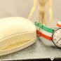 1950's Rare Vintage Timex Merlin Manual Movement with Box Pie Pan white dial 800