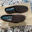 TOD'S Men's Dark Brown Suede Leather Loafers Shoes 5.5 IT 6.5 US made in ITALY