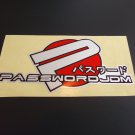 Large Password JDM Reflective Racing Decal for JDM Cars Honda Nissan Mitsubishi