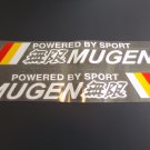 Large 2pc MUGEN Stickers Reflective Racing Decals for JDM Honda