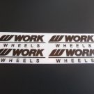 WORK Wheels Replacement Wheel Decals Stickers