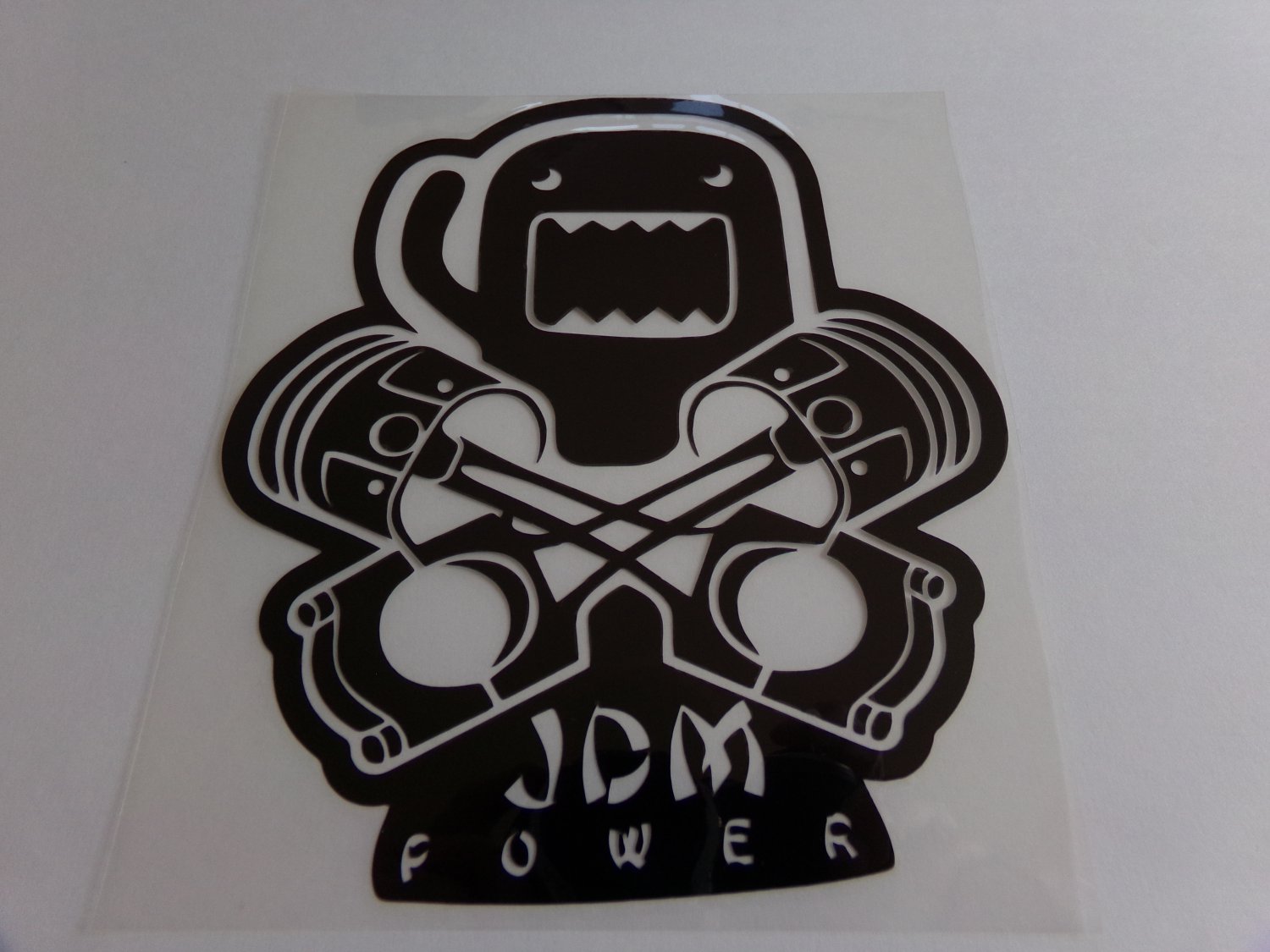 Large JDM Power Domo Sticker Racing Decal for JDM Honda Nissan Mitsubishi