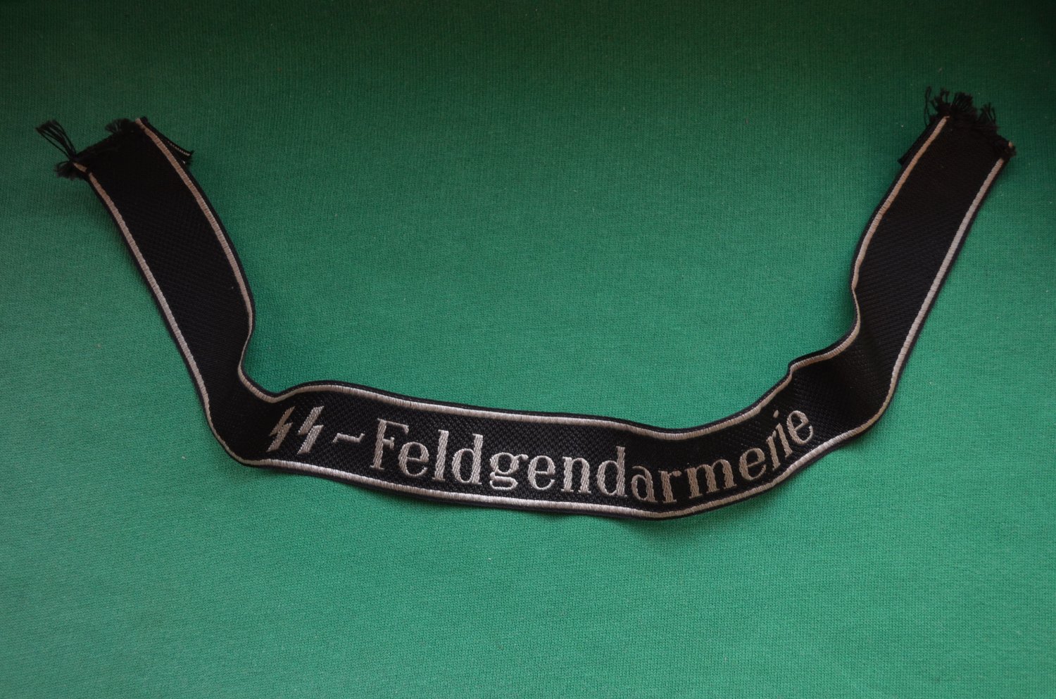 WW2 ORIGINAL GERMAN ARMBAND SS - FELDGENDARMERIE + CERTIFICATE OF ...