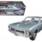 1966 Chevrolet Chevelle SS Silver Chateau Slate Limited Edition  1/18 Diecast Model Car by Autoworld