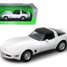 1982 Chevrolet Corvette White 1/18 Diecast Car Model by Welly