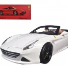 Ferrari California T Open Top Convertible White Signature Series 1/18 Diecast Model Car by Bburago