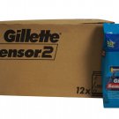 Gillette Sensor 2 Disposable Razors Fixed Blade 12 x 12 ct