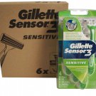 Gillette Sensor 3 Disposable Razors Sensitive 6 x 4 ct
