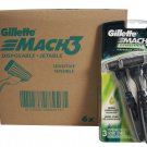 Gillette Mach 3 Disposable 3 Jetable Razors 6 x 3 pack Set