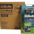 Gillette Custom Plus 3 Disposable Razors Sensitive 6 x 3 ct