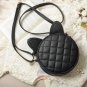 Stylish Leather Women Messenger Cat Ears Shoulder Bag Round Handbag Small Purse