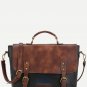 Artsivaris NEW Vintage Medium Satchel Leather Travel College Messenger Bag