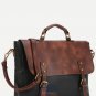 Artsivaris NEW Vintage Medium Satchel Leather Travel College Messenger Bag