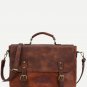 Artsivaris NEW Vintage Medium Satchel Leather Travel College Messenger Bag