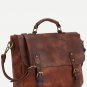 Artsivaris NEW Vintage Medium Satchel Leather Travel College Messenger Bag