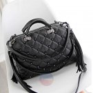 Artsivaris NEW Women Leather Handbag Edgy Tote Bag Travel Shopper Tassel Satchel