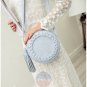 Artsivaris Fashion Round Small Leather Shoulder Bag Tassel Crossbody Messenger
