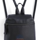 Artsivaris Black Leather Women Backpack Casual Travel Fashion Book Bag Satchel
