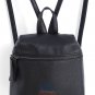 Artsivaris Black Leather Women Backpack Casual Travel Fashion Book Bag Satchel