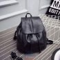 Artsivaris NEW Women Vintage Black Leather Backpack School Bag Travel Rucksack