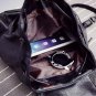Artsivaris NEW Women Vintage Black Leather Backpack School Bag Travel Rucksack